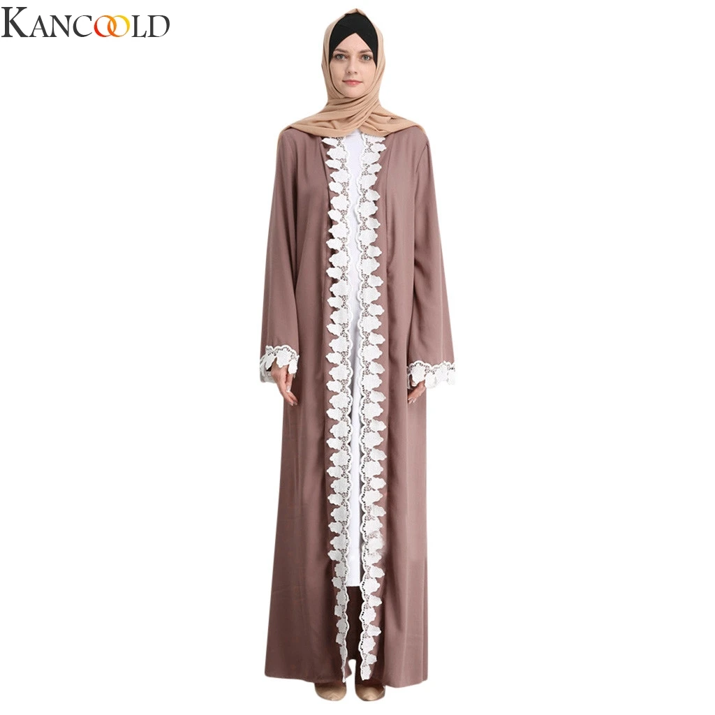 Фото KANCOOLD женское длинное платье большого размера в арабском национальном стиле