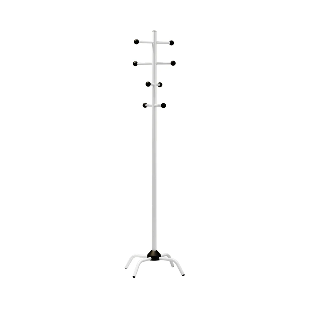 Белый Вешалка для одежды, дерева, шляпы, вешалка, Hallstand, одежда, Hat, дерево, стоящая простая модная стойка для пальто, 8 поворотные крючки, 4 фута - Цвет: Белый