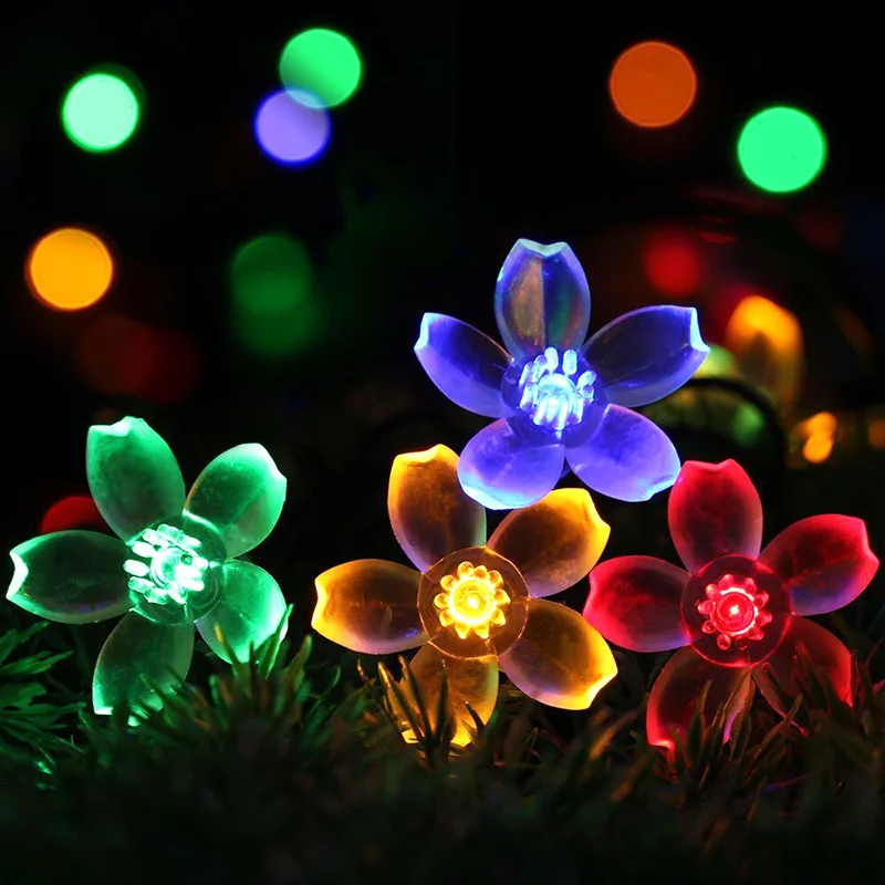 

Christmas party garden waterproof outdoor solar LED light bar fairy garland waterproof 12m 100 LED