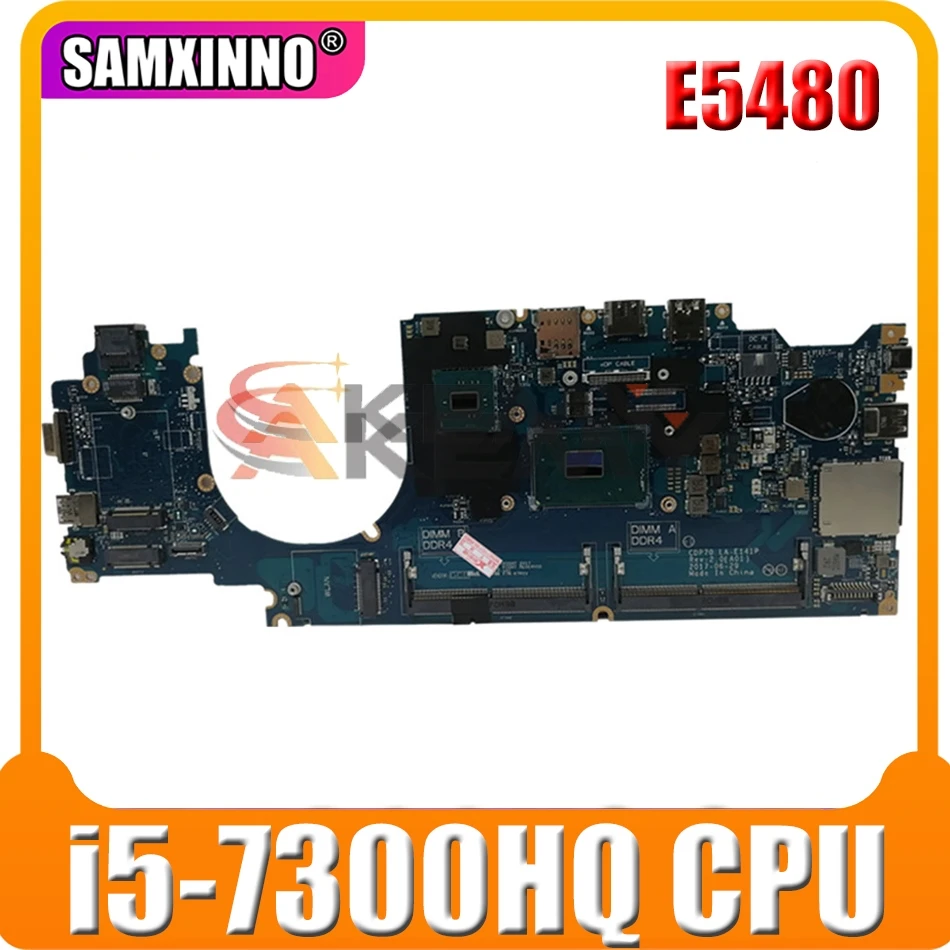 

Оригинальная материнская плата для ноутбука для DELL Latitude E5480 i5-7300HQ SR32S материнская плата CN-04TXJG 04TXJG LA-E141P DDR4