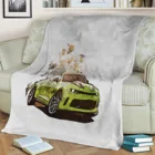 2016 г., плюшевое одеяло Chevrolet Camaro Turb с 3D принтом, накидка на диван, домашний декор, мягкое теплое моющееся одеяло для сна, Прямая поставка