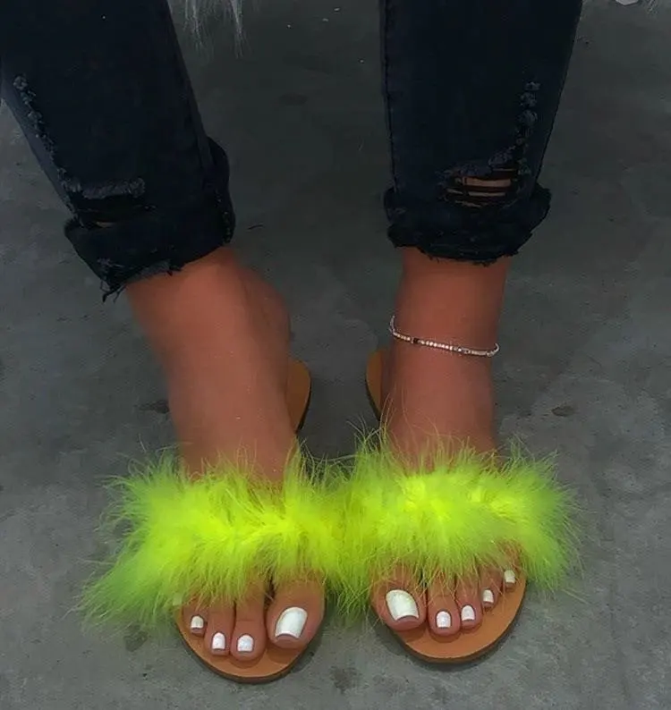 

furry slippers Womens Ladies Fashion Flat Solid Sandals Womens Casual Slipper Shoes Sandals flip flops women beach Leisure 2020