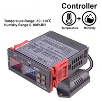 xh m452 digital thermostat humidity controller stc 3028 egg incubator temperature thermometer 10a hygrometer control 12v 220vac
