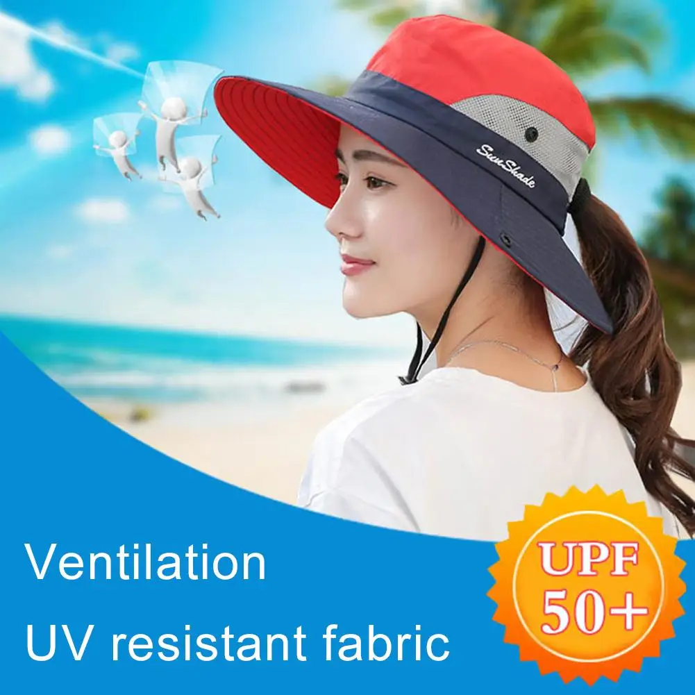 Летняя Складная портативная шляпа с широкими полями для рыбалки походов