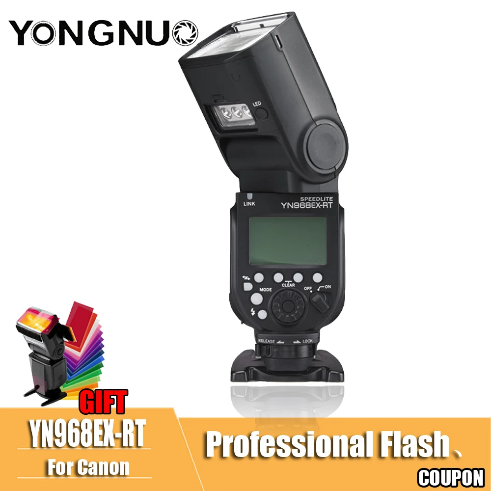 Светодиодная лампа для видеосъемки YONGNUO YN968EX RT YN968 EX вспышка Скорость lite с высоким