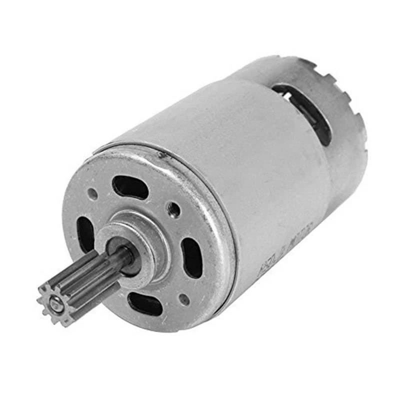 

DC Motor 12V 30000 RPM for Children Electric Car,RC Ride, Baby Car Electric Motor RS550 Gearbox 10 Teeth Engine