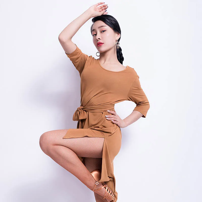 Платье для латинских танцев женская одежда бальных танго сальса ча Самба Румба