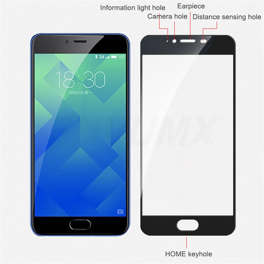 2.5D 9H Защитное стекло для Meizu M3 M5 M6 Note M6S M6T M3S M3E M5S M5C Pro 6 7 plus полное покрытие протектор экрана закаленное стекло