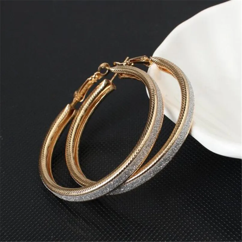DN51 Трендовые Модные металлические элегантные женские серьги-кольца новые винтажные золотые дешевые корейские массивные серьги аксессуары brincos - Окраска металла: DN51