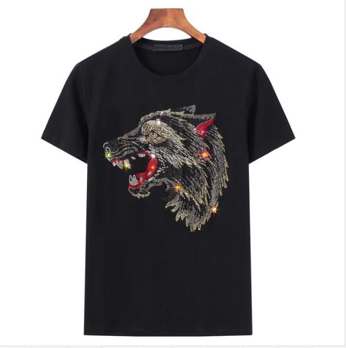 

Men's T-Shirts Hot drill funny T-Shirt Hip hop Street Wear Diamonds Top Tee