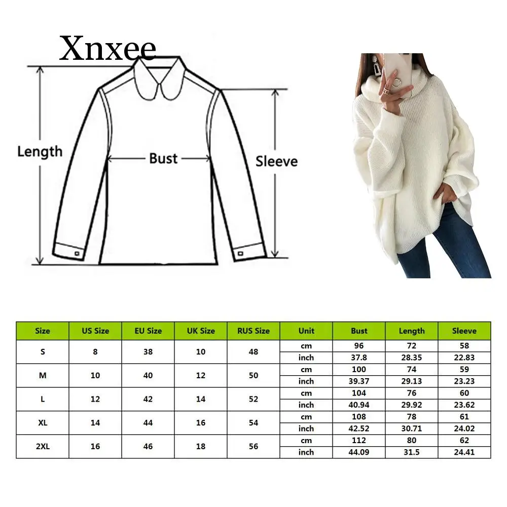 

Turtleneck Women Sweater Autumn Winter Long Sleeve Oversize Jumper 2020 Knitted Loose Fashion Pullover Femme Clothing