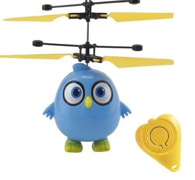 Angry birds Blue Горячий Летающий вертолет мини НЛО Дрон обновление инфракрасный индукционный пульт дистанционного управления Самолет электронная модель игрушки ребенок подарок на день рождения - Цвет: Angry birds Blue