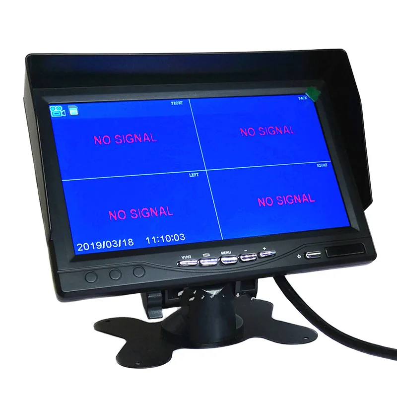 7-дюймовый 4-канальный видеорегистратор с 4 объективами для автомобилей DVR
