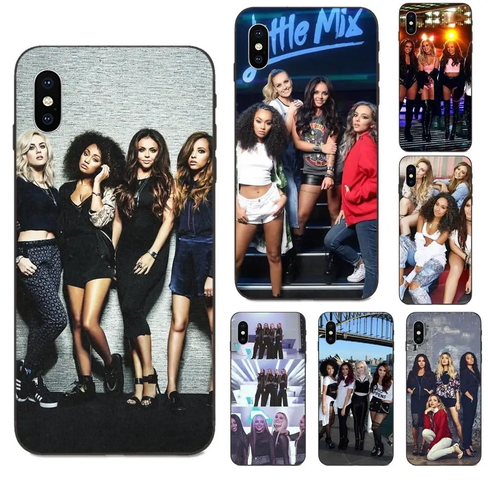 Для Apple iPhone 11 X XS Max XR Pro 4 4S 5 5S SE 6 6S 7 8 Plus Tpu мягкий черный чехол для телефона Little Mix F Sean