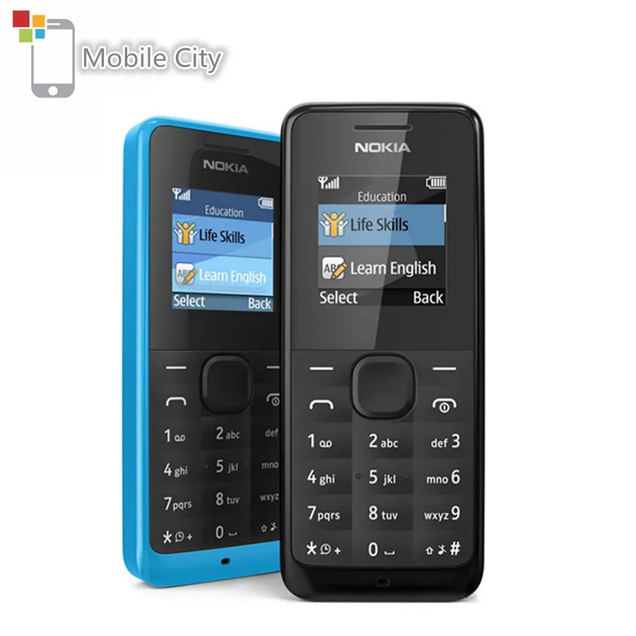 

Used NOKIA 105 Mobile Phone Single&Dual Sim Cards 2G GSM FM Radio Unlocked Cell Phones