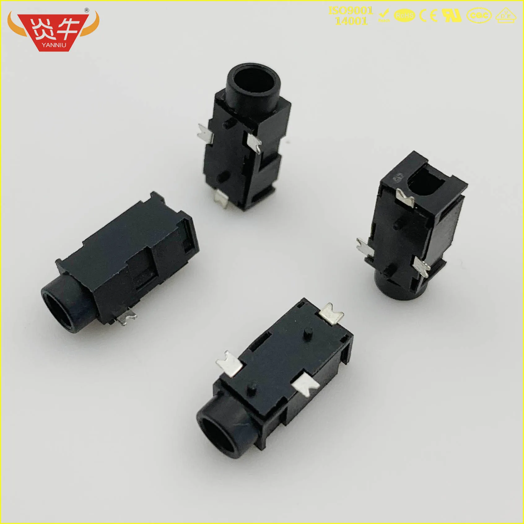 PJ326 3 5 мм SMD SMT 3-контактный стерео аудио разъем для наушников Разъем двухканальный