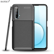 For Oppo Realme X50 Case Cover Soft TPU Anti-knock Bumper Carbon Fiber Back Cover Realme X50 5G Phone Case For Realme X50 Case