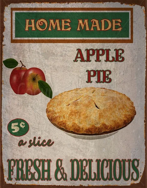 Металлический знак Apple pie домашнее украшение бар кафе ресторан металлический