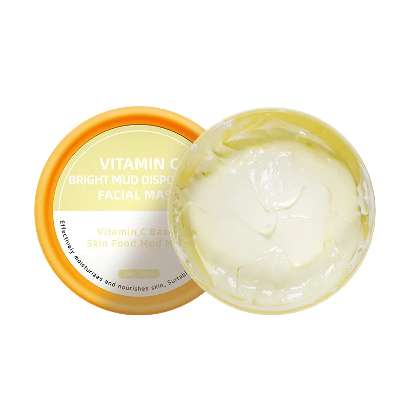 

QueenaRoyal Orange Mud Mask Smear Brightening Whitening Deep Moisturizing Nourishing Skin Care OEM/ODM