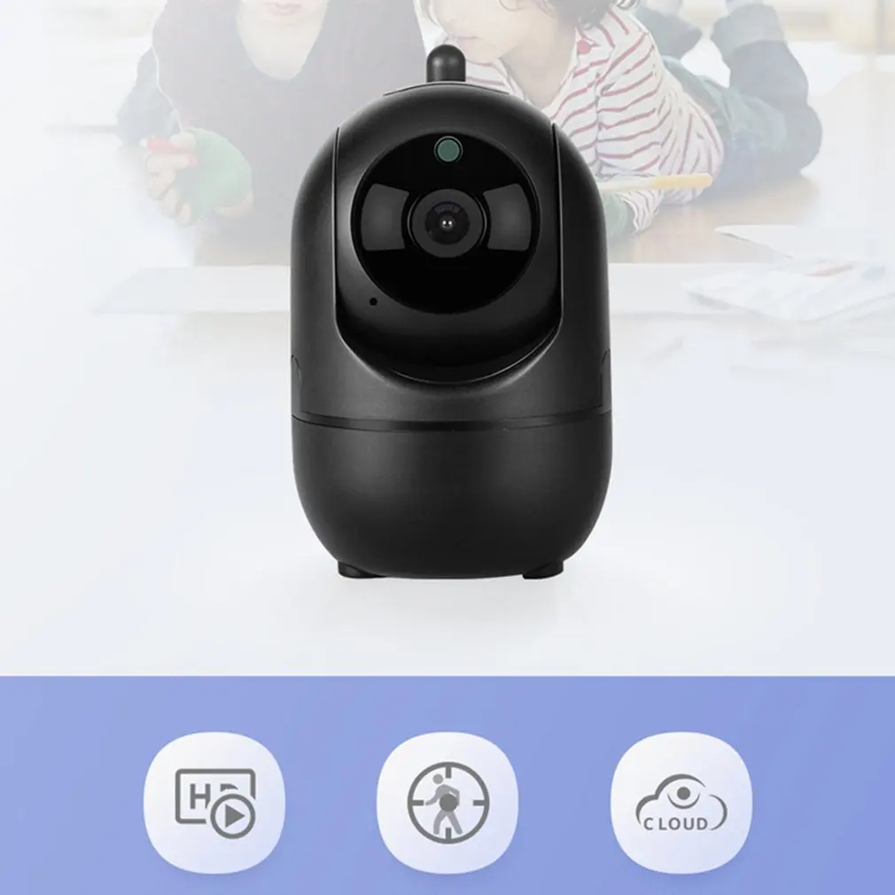 Wireless IP WiFi Camera Cloud Storage 1080P Body Motion Rotatable Auto Tracking Monitor Surveillance | Безопасность и защита