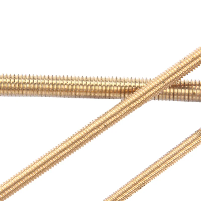 

1-3pcs M2 M2.5 M3 M4 M5 M6 M8 M10*100/150/200/250 Brass Threaded Rod Full Thread Bolt Bar Stud