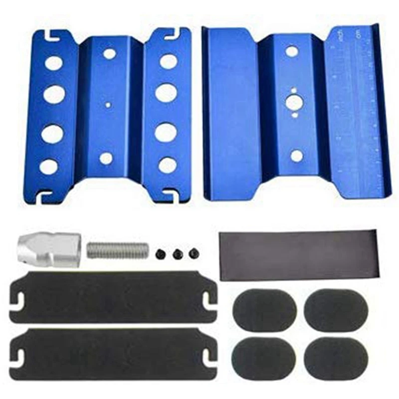 

2 Set RC Car Part: 1 Set Metal Aluminum Rc Car Workstation Work Stand & 1 Set Aluminum Alloy Shock Absorber Damper Set