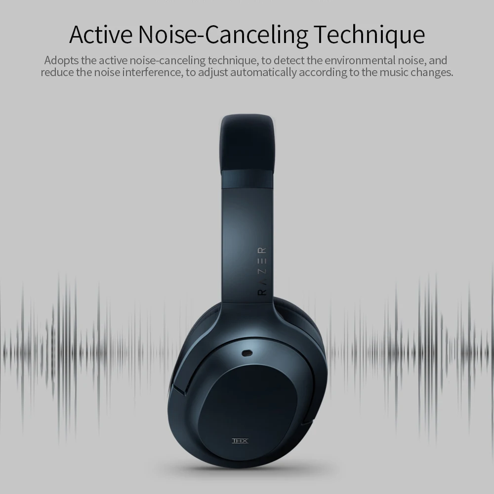 Razer OPUS гарнитура ANC Active Шум bluetooth наушники с системой снижения уровня Беспроводной