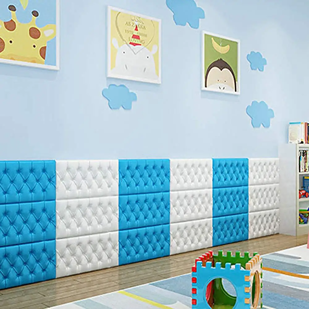 3D наклейка из искусственной кожи PE пена для стен водонепроницаемые