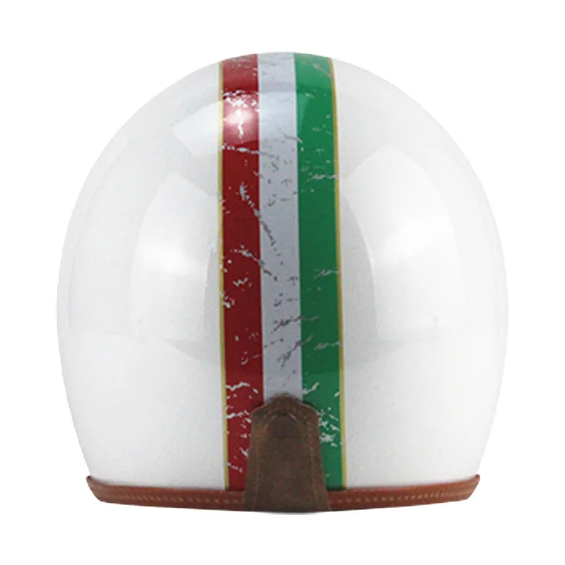Calf Retro Helmet Personality Vintage HL Motorcycle Motor Car 3/4 Half Italian Stripes | Автомобили и мотоциклы