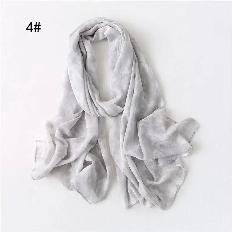 

11 color 180*70cm big size chiffon headscarf head shawls wrap Tie dyed popular scarves islamic hat muslim hijab