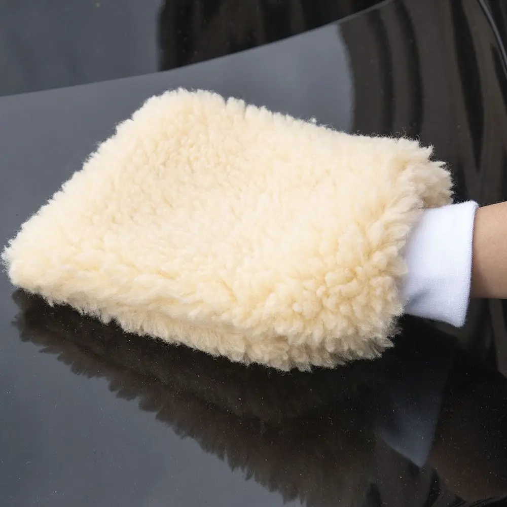 Мягкая Плюшевая впитывающая перчатка высокая плотность для чистки автомобиля