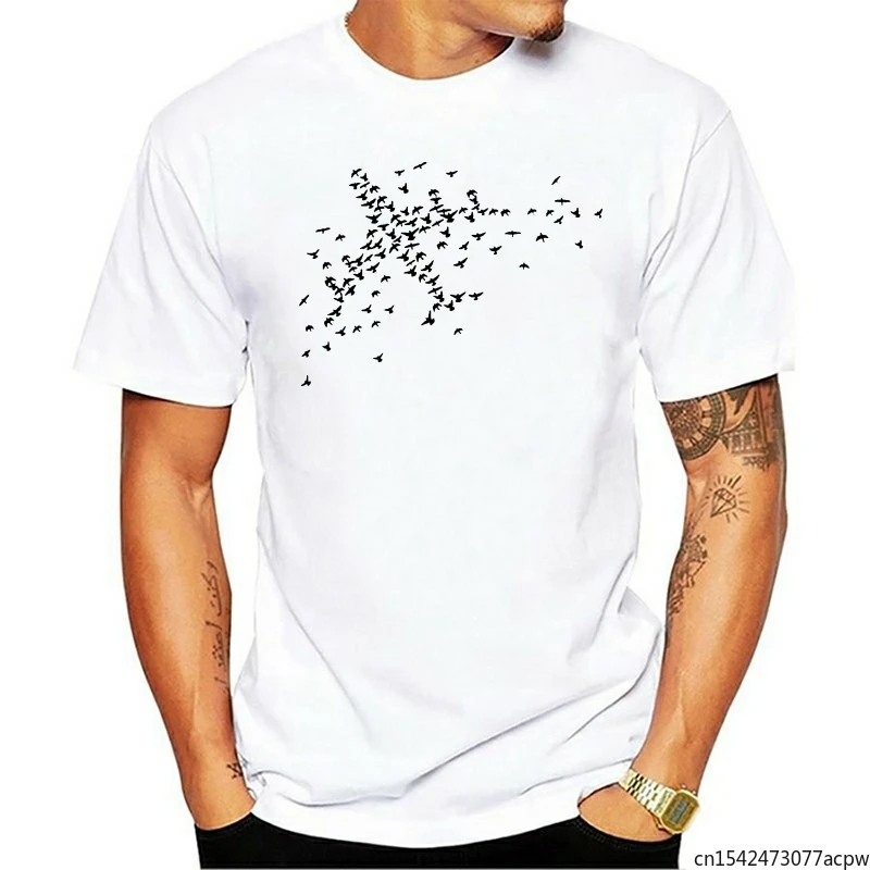 

Birds Plane Airplane Pilot Graphic Print Men's T-Shirt