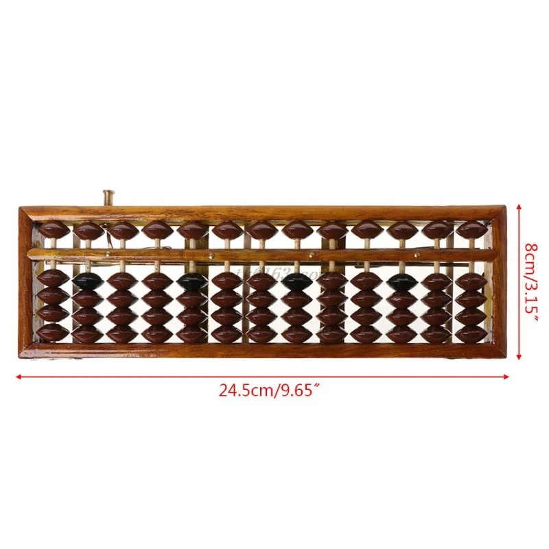 Портативная китайская колонка с 13 цифрами Abacus арифметические счеты соробан