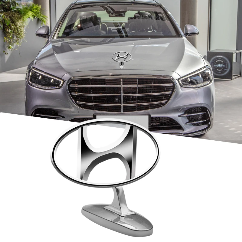 Эмблема-наклейка для передней крышки автомобиля из сплава с логотипом для Hyundai Veloster Kona Tucson I30 Getz, номер детали 85321-26020.