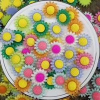 10pcslot resin decor flower colorful sunflower hair accessory parts jewelry finding mobile phone case decor flatback flower art
