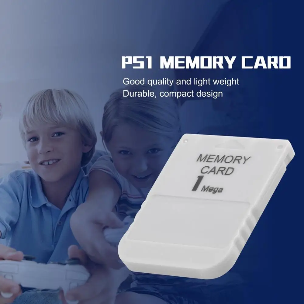 PS1 карта памяти 1 мега для playstation одна PSX игра Полезная практичная доступная белая