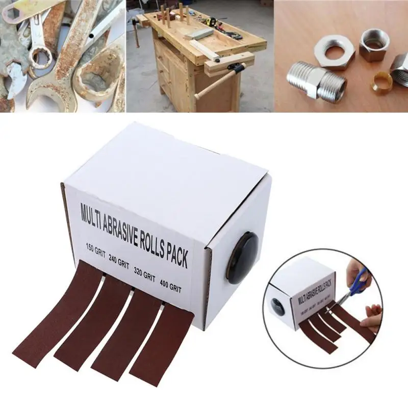 Наждачная бумага сухая матовая лента коробка рулон мягкий песок ткань шлифовка