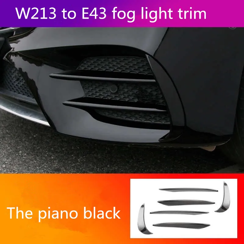Крышка передних противотуманных фар для Mercedes Benz E Class W213 2016 2020 решетчатые планки