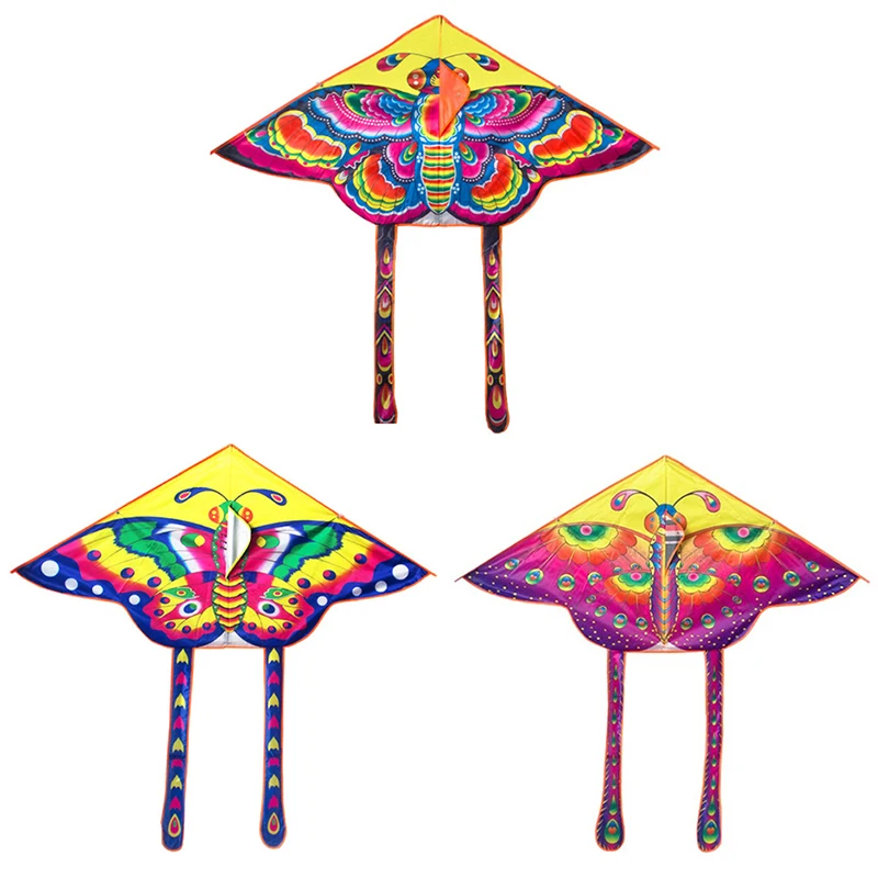 

1pcs 90*50CM Outdoor Sports Butterfly Flying Kite with Winder Board String Children Kids Toy Game
