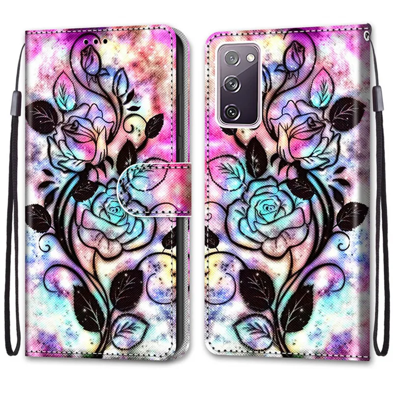 Магнитный кожаный чехол для Samsung Galaxy S20 FE (вентилятор Edition) 5G S 20 рlus Lite G781 телефона