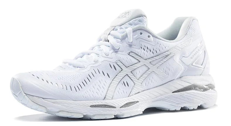 23 White Оригинальные ASICS GEL-KAYANO для ночного бега спортивная мужская обувь унисекс 40-45 размер спортивная обувь мужские кроссовки для бега - Цвет: 23 White