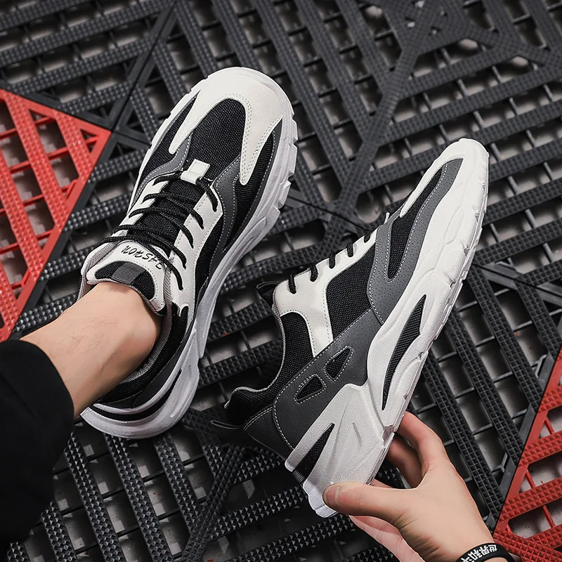 

Four Seasons Youth Fashion Trend Shoes Thick bottom Men Casual Ins Hot Sell Sneakers Men New Dad Shoes Male
