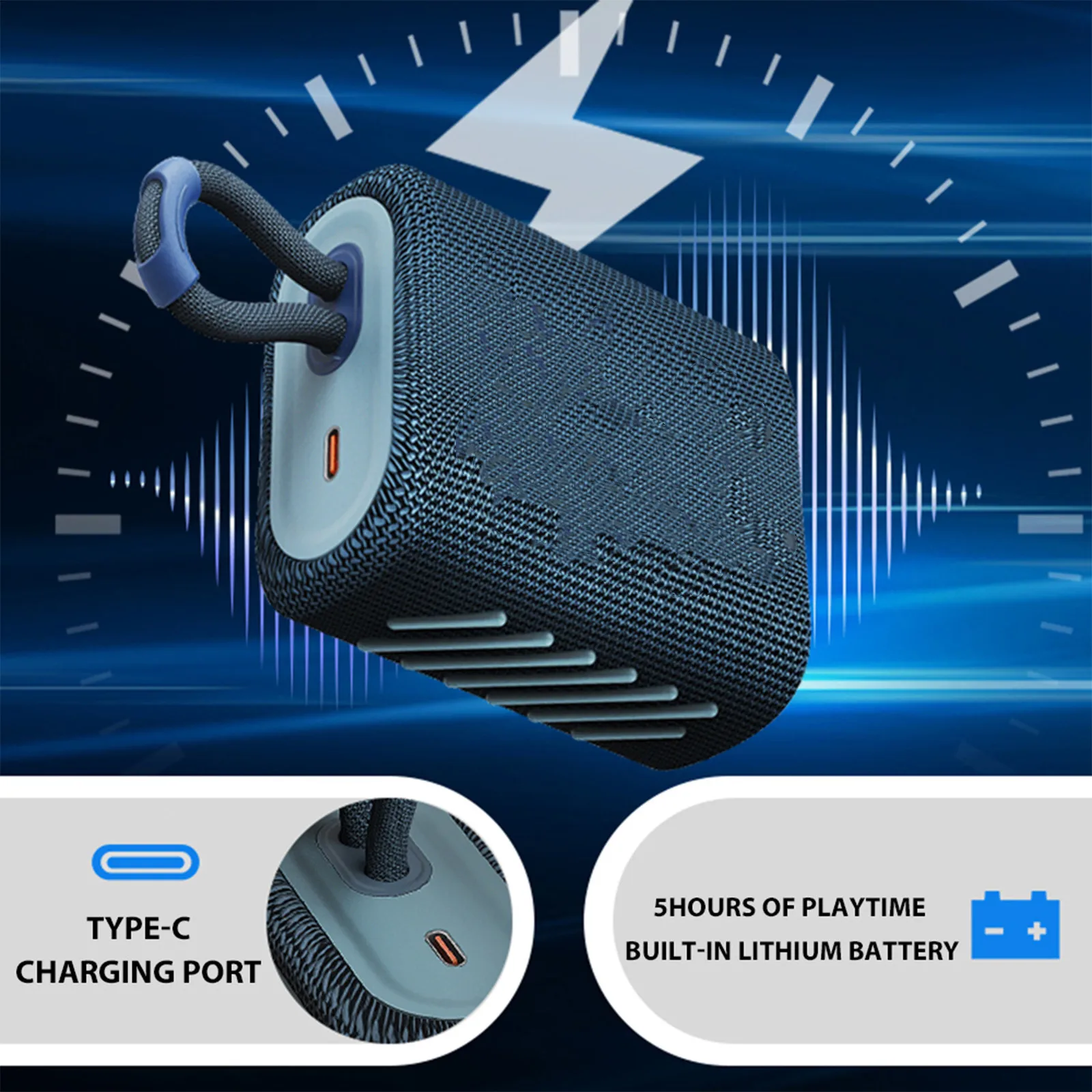 

Беспроводной Bluetooth-динамик Go 3 Go3, сабвуфер, внешний динамик Ip67, водонепроницаемый мини-динамик, басовый звук, 8 цветов