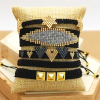 zhongvi miyuki 3d heart bracelet black star jewelry rivet pulseras mujer moda 2020 classic bracelets women handmade loom beads