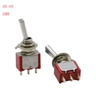 Кулисный Переключатель плоская ручка 3 Pin фиксация SPST ON-6 мм CQC UL по ограничению на использование опасных материалов в производстве точка затвердевания серебра 12V ползунковый переключатель
