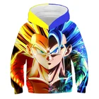Толстовки с капюшоном Dragon-Ball Z, Модный пуловер, Повседневная Толстовка с длинным рукавом, одежда для мальчиков и девочек, стильная мультяшная толстовка, топы