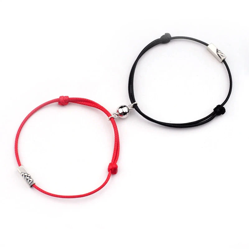 Couple Bracelet for Women Infinite Love Paired Coupling Magnetic Clasp Adjustable Chain Men Fashion Jewelry | Украшения и