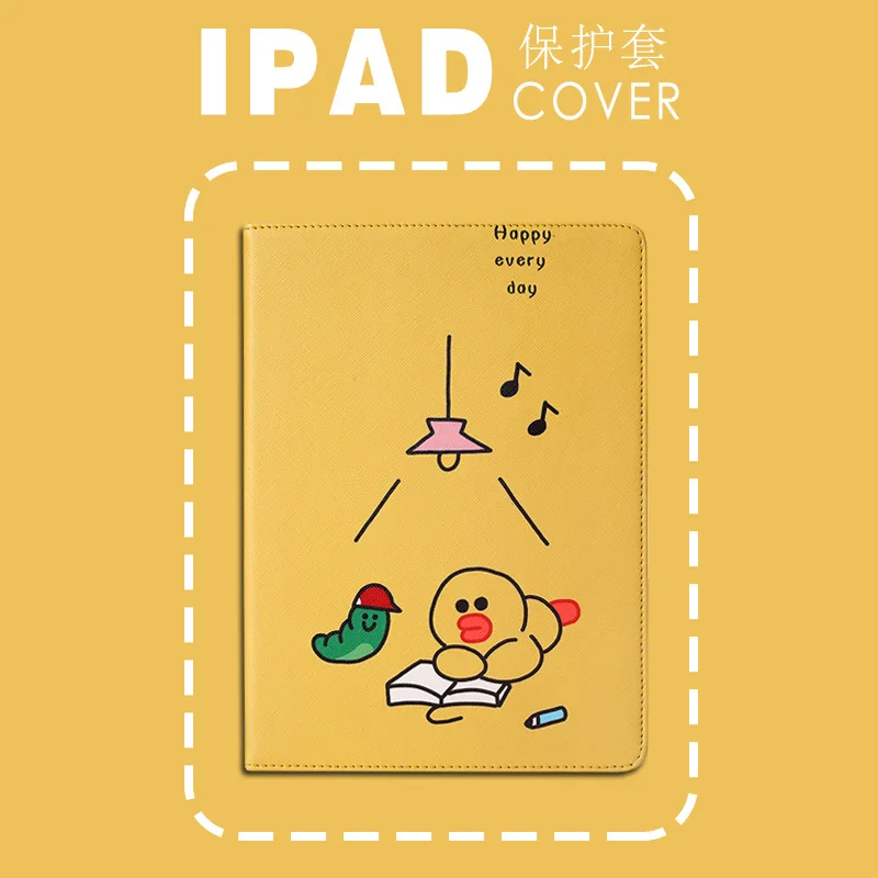Case for New iPad 9.7 10.2 inch 2017 2018 2019 Air 1 2 Funda Soft silicone bottom Back PU Leather Smart Cover Auto Sleep | Компьютеры и