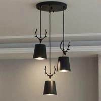 13 heads modern antlers pendant lights nordic ceiling hanging lamp for living room lighting fixtures restaurant kitchen island