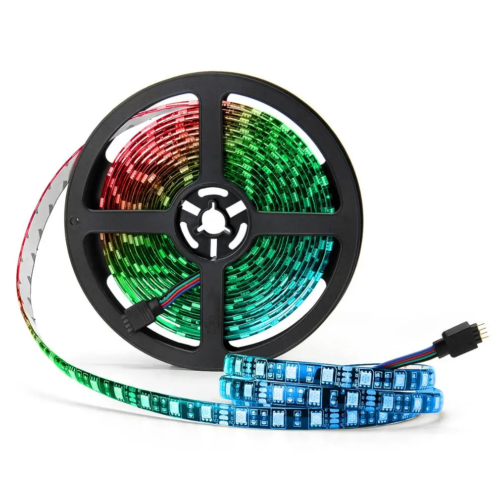 SMD 5050 сказочные RGB светодиодные ленты 5 м 300 светодиодный s DC 12 В водонепроницаемый наружный сад уличное украшение освещение Гибкая лампа